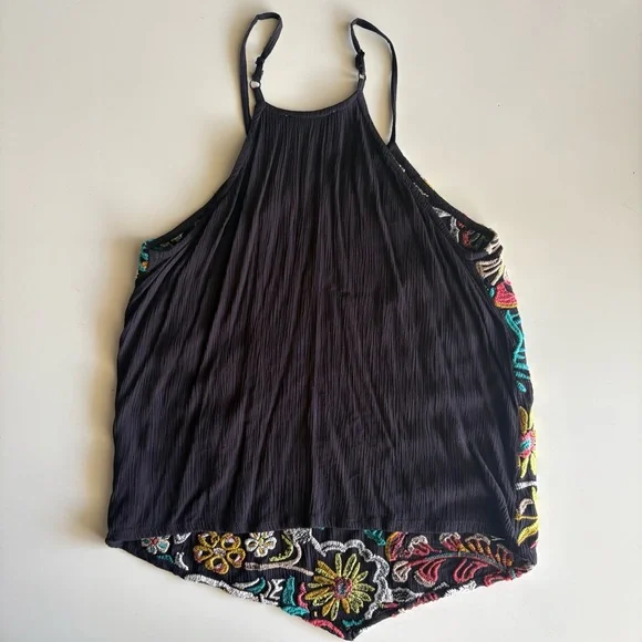 Idyllwind Women's Floral Haze Halter Crinkle Top Size Small - Picture 9 of 9